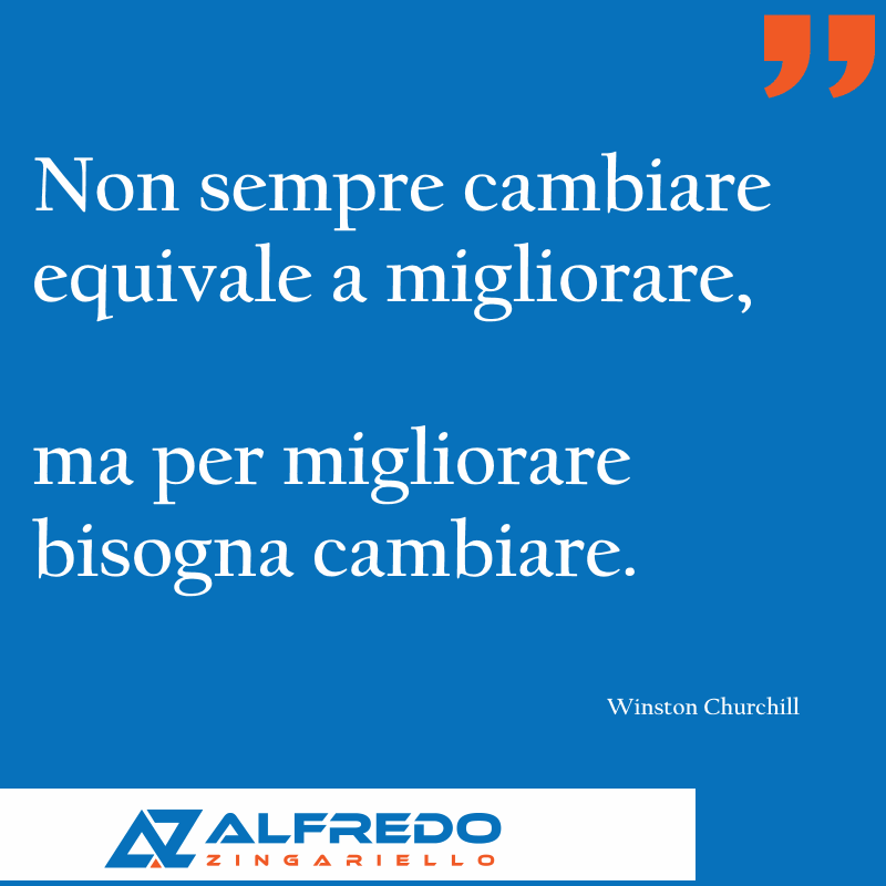 Non sempre cambiare equivale a migliorare, ma per migli...