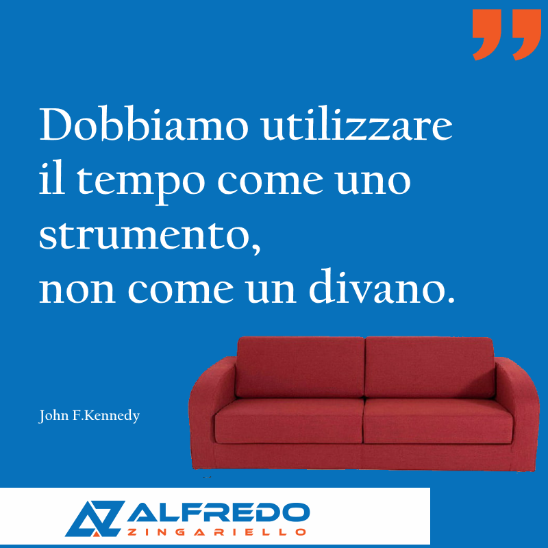 Dobbiamo utilizzare il tempo come uno strumento, non co...